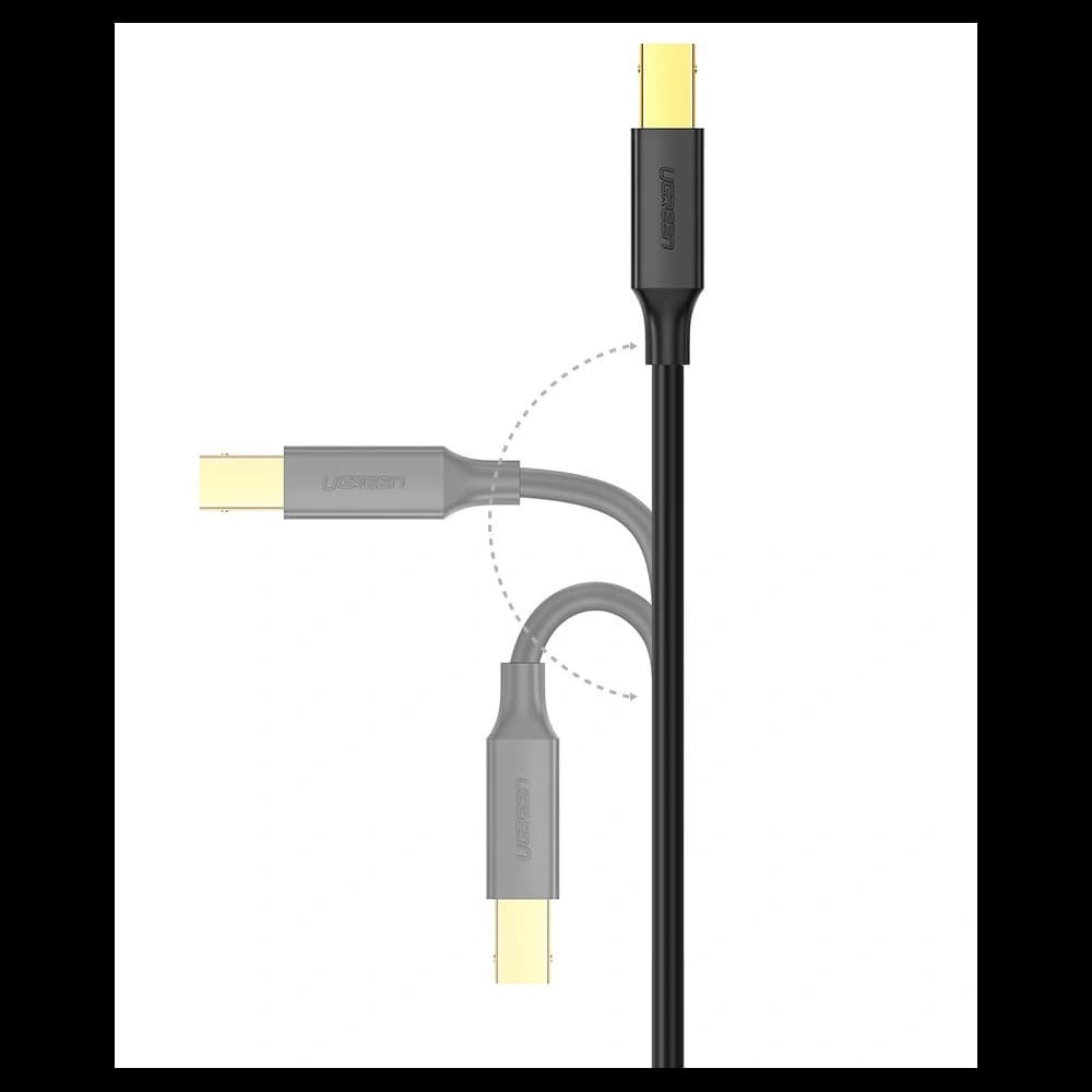 UGREEN US135 USB-B/USB-C nyomtató kábel 480 Mbps 1,5 m fekete - 9