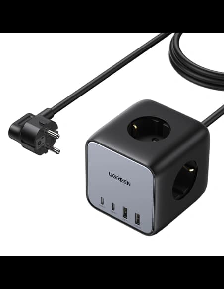 Listwa zasilająca UGREEN CD268 65W USB-A/USB-C + 3x gniazdo AC czarna