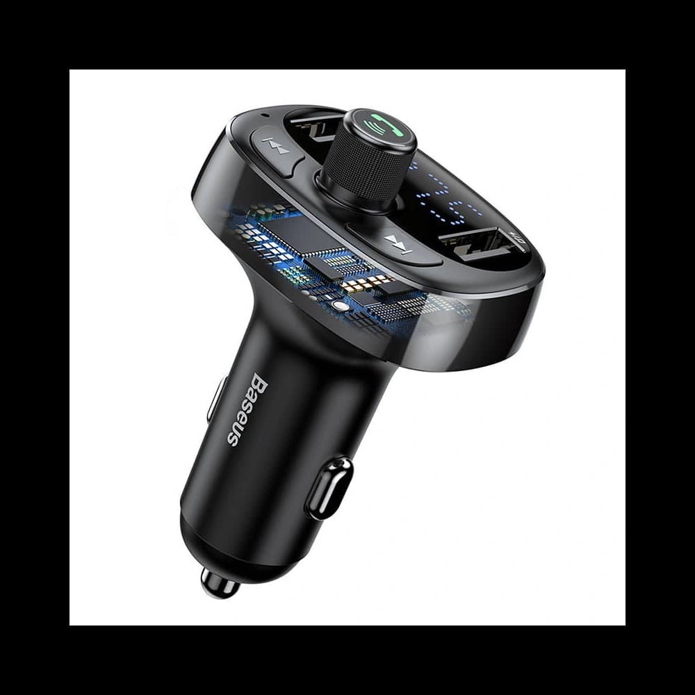 Transmițător FM Baseus T-typed S-09 Bluetooth (negru) - 2