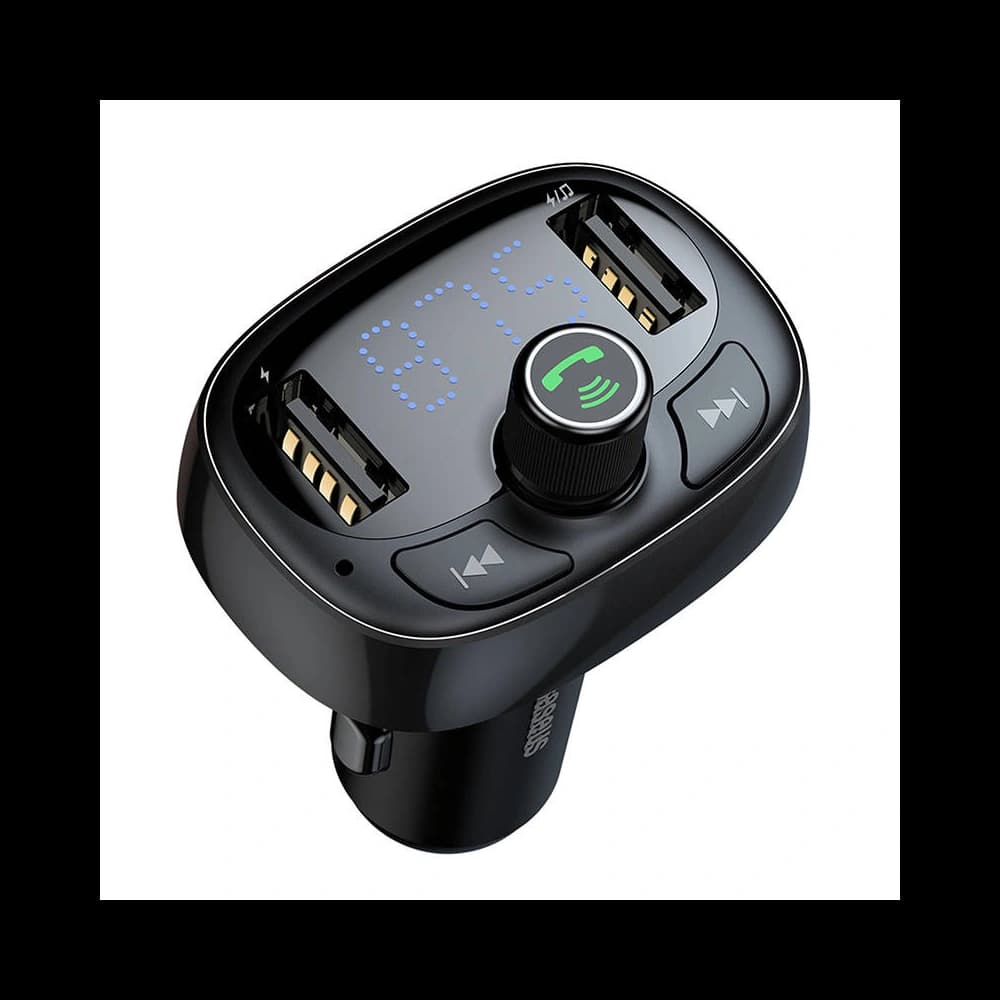 Transmițător FM Baseus T-typed S-09 Bluetooth (negru) - 7