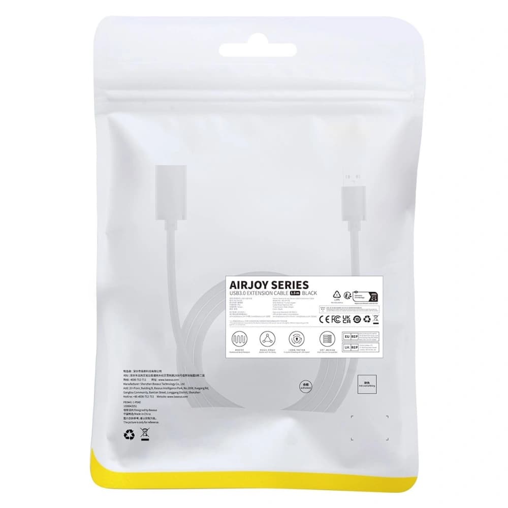 Baseus 1.5m Verlängerungskabel AirJoy Series USB-A 3.0 schwarz - 11