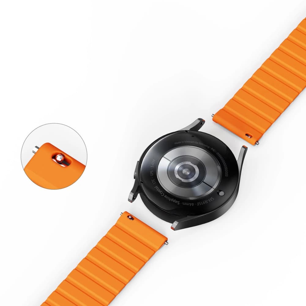 Dux Ducis Magnetarmband 22mm LD Version Galaxy Watch 3 45mm/S3/Huawei Watch Ultimate/GT3 SE 46mm grau-orange - 11