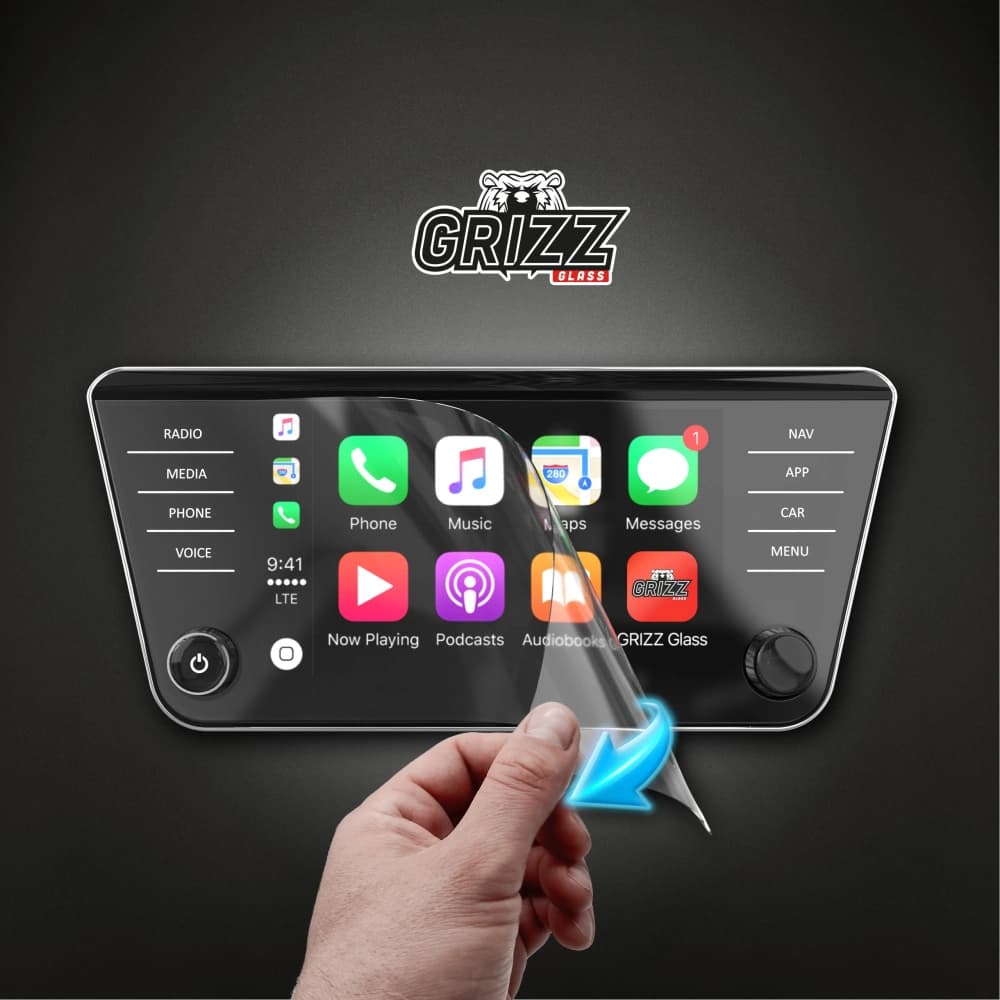 Matte GrizzGlass CarDisplay Protection Skoda Superb 3 8" Amundsen/Bolero (2015-2024) - 7