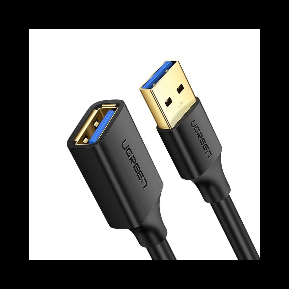 UGREEN US129 USB-A 3.0/USB-A 3.0 2m fekete hosszabbító kábel - 1