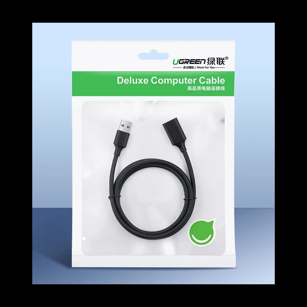 UGREEN US129 USB-A 3.0/USB-A 3.0 2m fekete hosszabbító kábel - 5