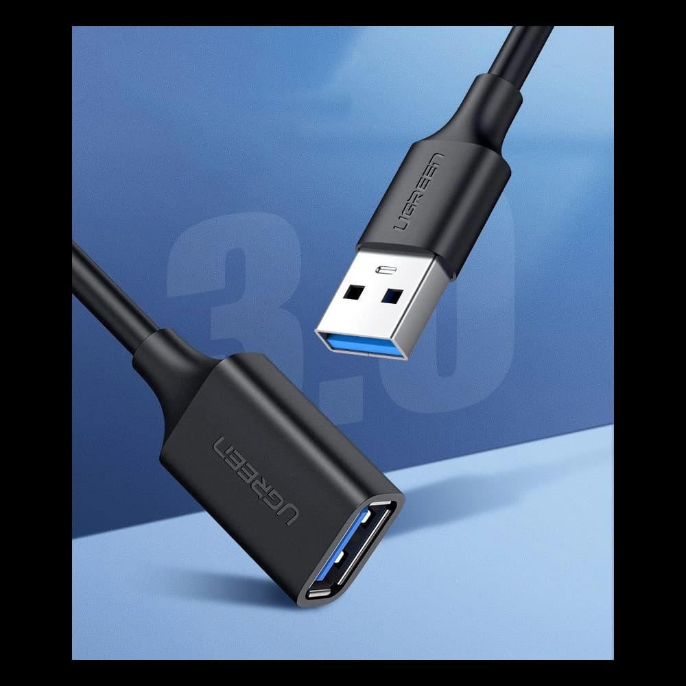 UGREEN US129 USB-A 3.0/USB-A 3.0 2m fekete hosszabbító kábel - 11