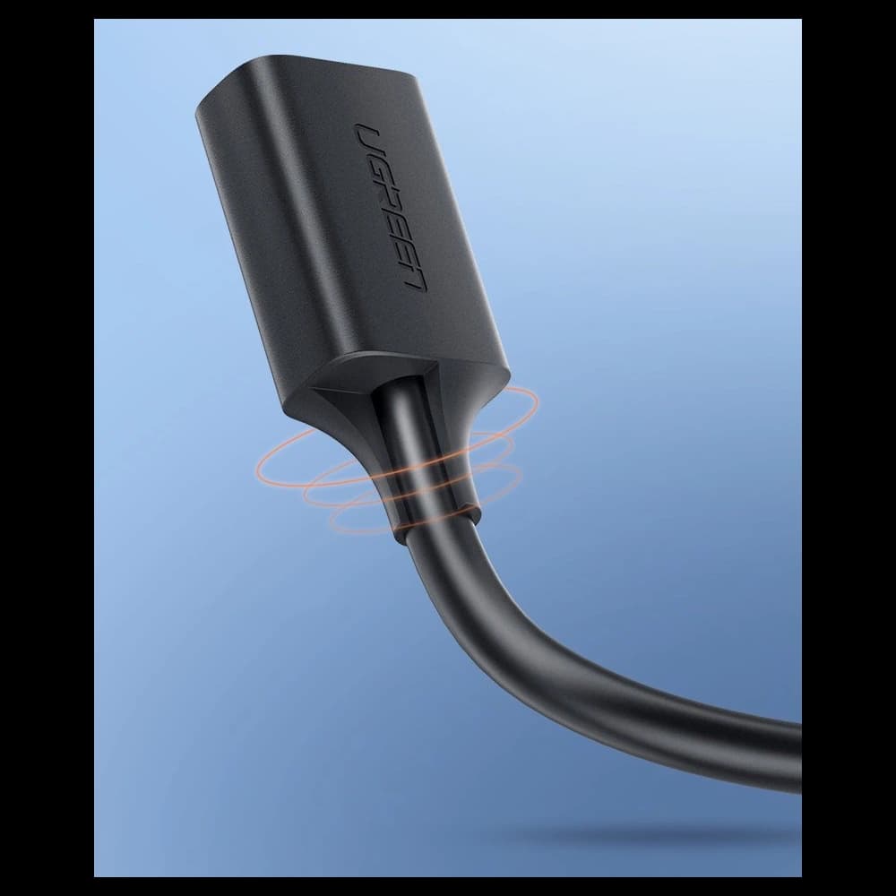 UGREEN US129 USB-A 3.0/USB-A 3.0 2m fekete hosszabbító kábel - 12