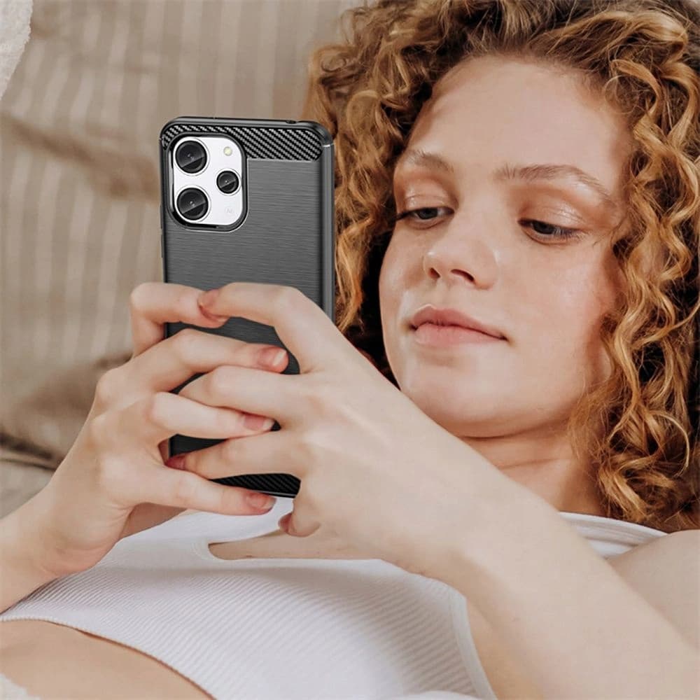 Tech-Protect TPUCarbon Xiaomi Redmi 12 Black - 6