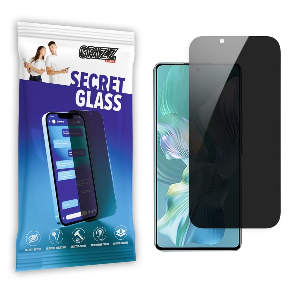 GrizzGlass Matte SecretGlass Honor 80 Pro Flat - 1