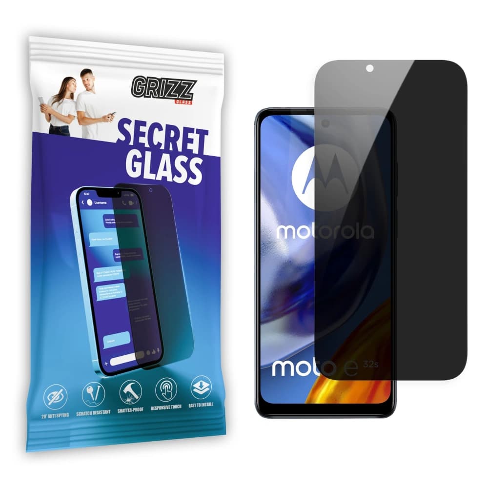 GrizzGlass Matte SecretGlass Motorola Moto E32s