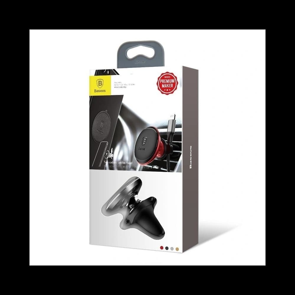 Magnetyczny uchwyt samochodowy do kratki Baseus Magnetic Air Vent (czarny) - 9