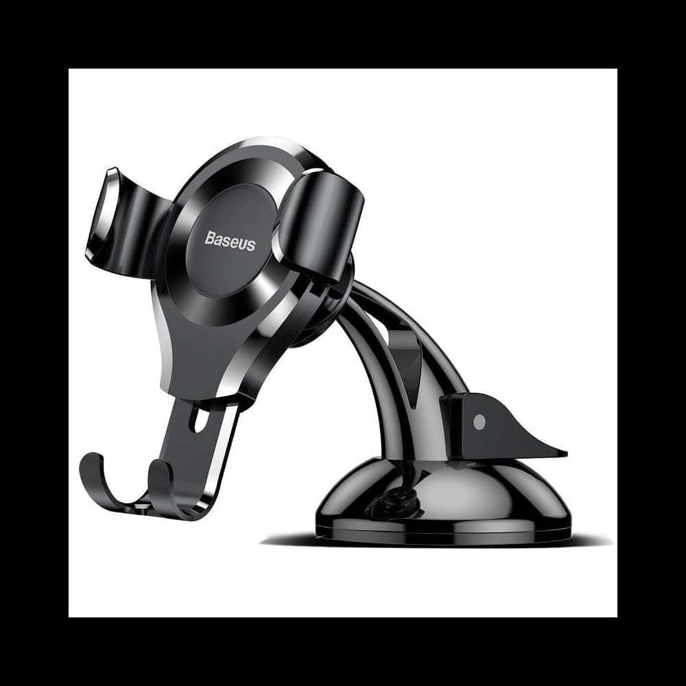 Suport auto gravitațional Baseus Osculum pentru telefon (negru)