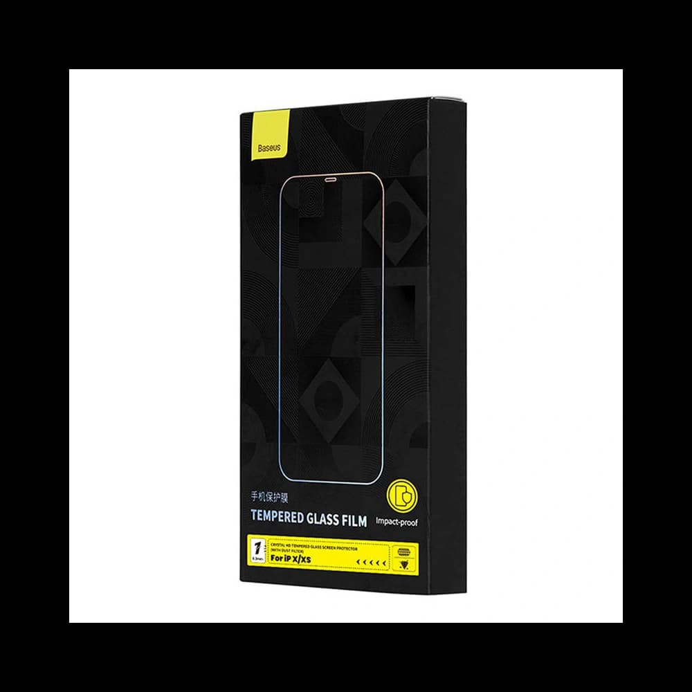Edzett üveg Baseus Crystal 0.3mm Apple iPhone XS/X - 8