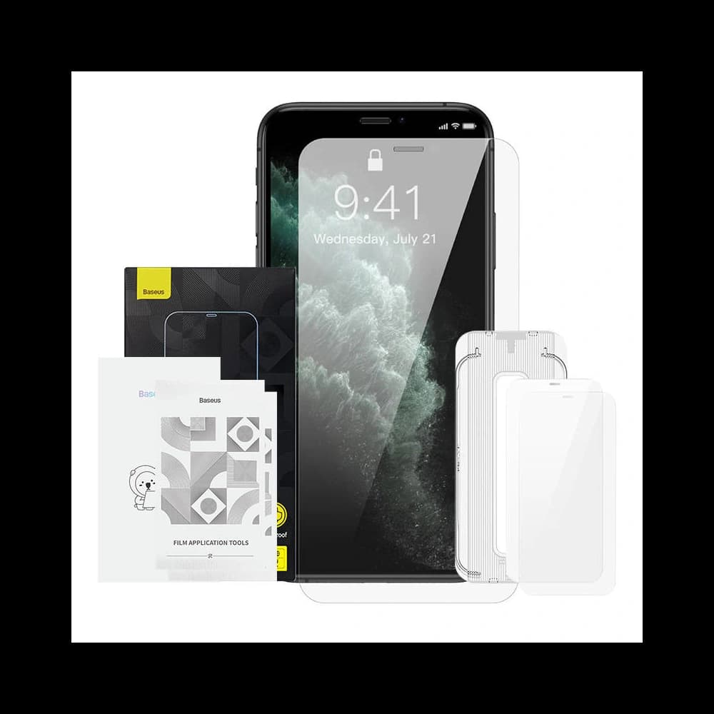 Edzett üveg Baseus Crystal 0.3mm Apple iPhone XS/X [2 PACK] - 1