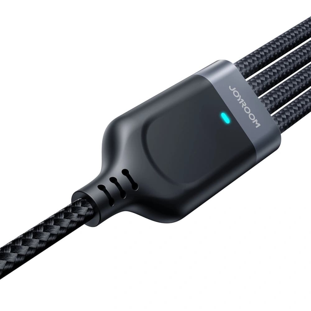 Joyroom 1.2m Kabel S-1T4018A18 4in1 USB-A/USB-C - 2x Lightning - microUSB schwarz - 2