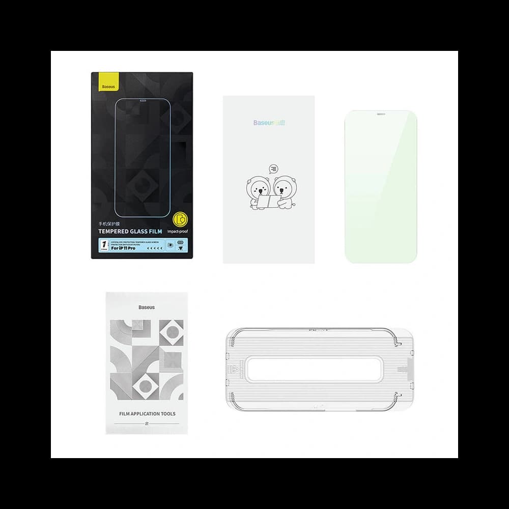 Edzett üveg Baseus Crystal Eye-Protection 0.3mm Apple iPhone X/XS - 7