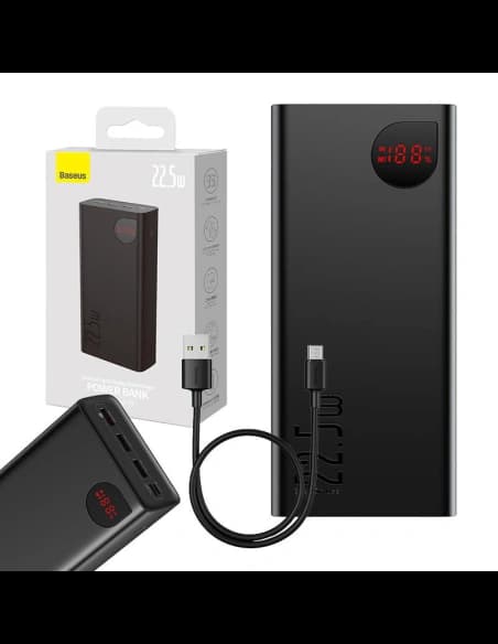 Powerbank Baseus Adaman 40000mAh 22,5W (fekete)
