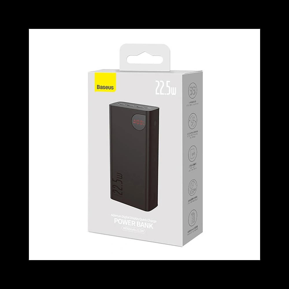 Powerbank Baseus Adaman 40000mAh 22,5W (fekete) - 9