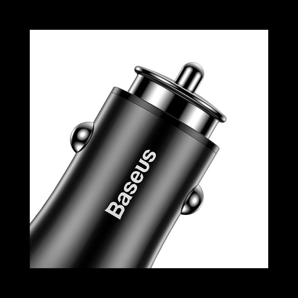 Încărcător auto Baseus Gentleman 2xUSB (negru) - 5
