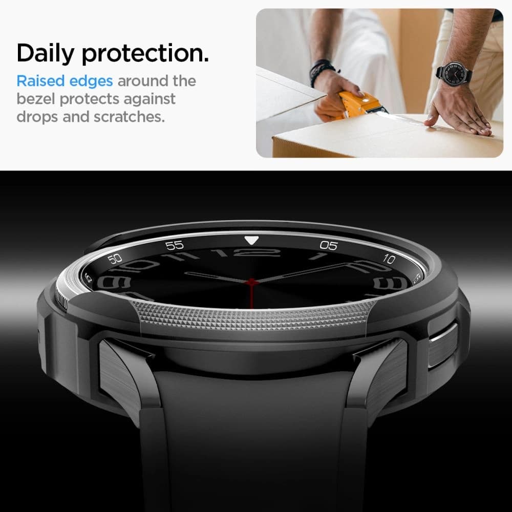 Etui Spigen Liquid Air Samsung Galaxy Watch 6 Classic 47mm Matná černá - 14