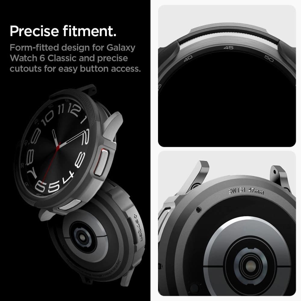 Etui Spigen Liquid Air Samsung Galaxy Watch 6 Classic 47mm Matná černá - 16