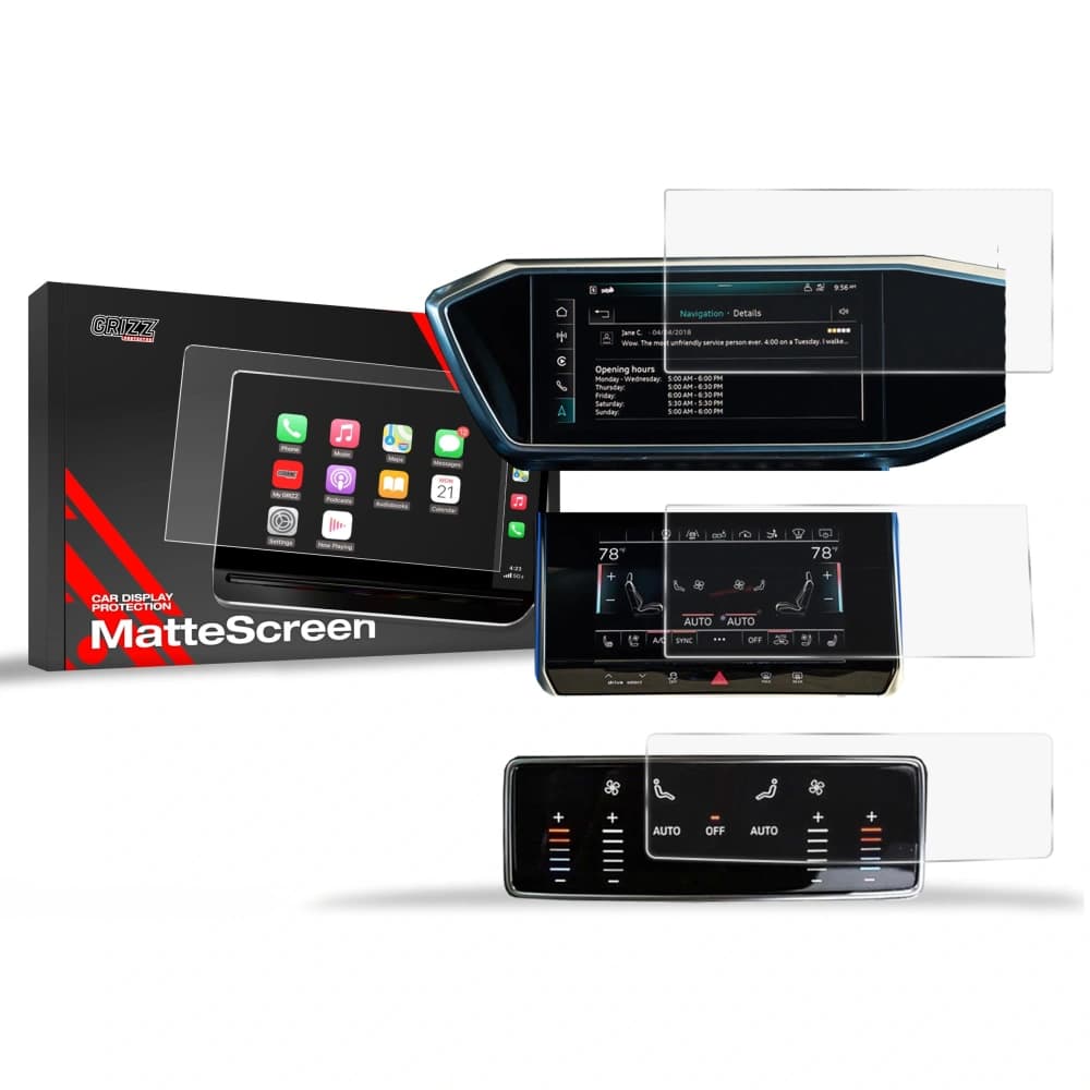 Matte GrizzGlass CarDisplay Protection Audi A6 C8 2018-2024 [3in1] - 1