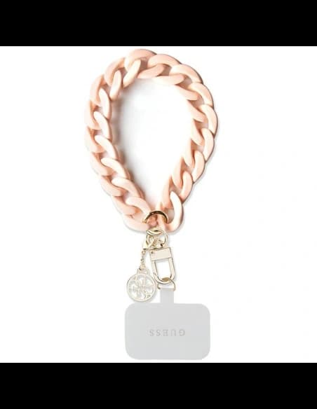 Pasek Guess GUOUCBMC4MP Universal Big Hand Strap różowy/pink Acrylic 4G Charm