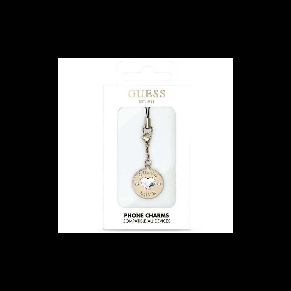 Guess Anhänger GUCPMHGLD Phone Strap Heart Diamond Charm mit Strasssteinen - 2