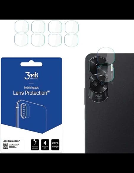 Hybridní sklo na objektiv fotoaparátu 3MK Lens Protect Honor 90 Lite [4 PACK]