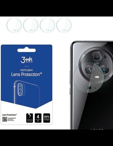 Hybridní sklo na objektiv fotoaparátu 3MK Lens Protect Honor Magic5 Pro [4 PACK]