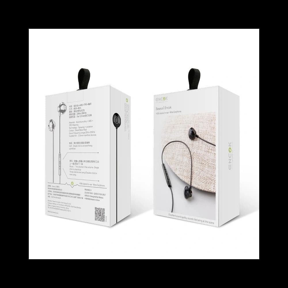 Căști Baseus Encok H06 - negre - 6