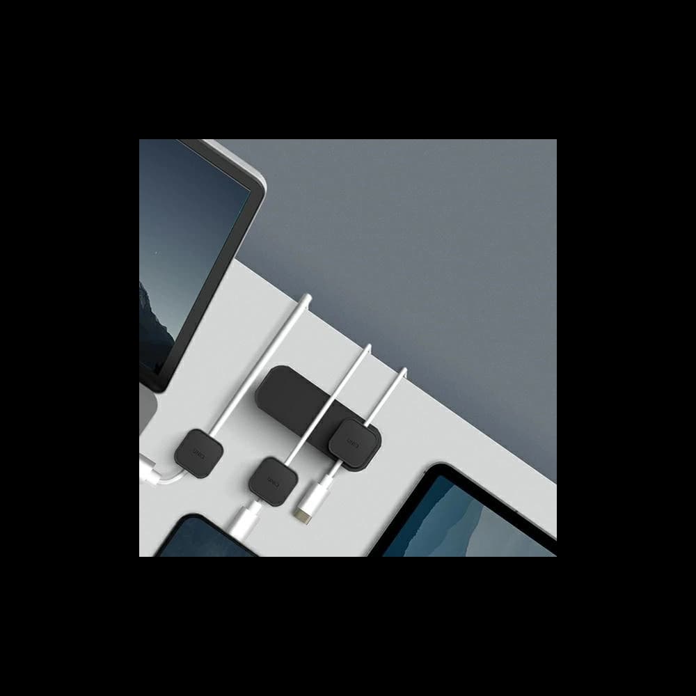 UNIQ Pod Mag organizator de cabluri + bază roz/roșu roz - 2