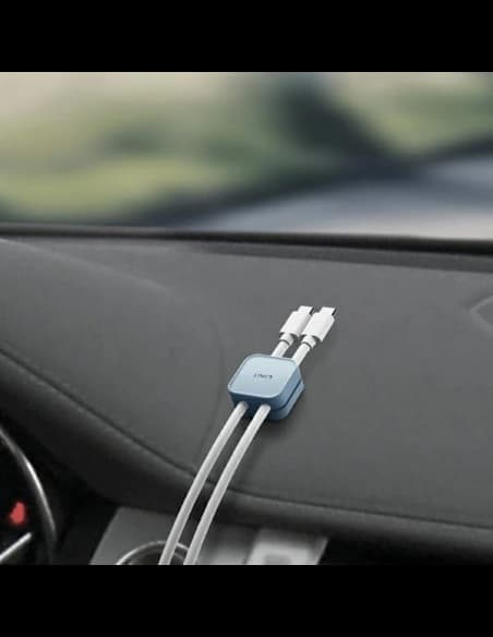 Organizer UNIQ Pod samoprzylepny do kabli różowy/blush pink [8szt.]