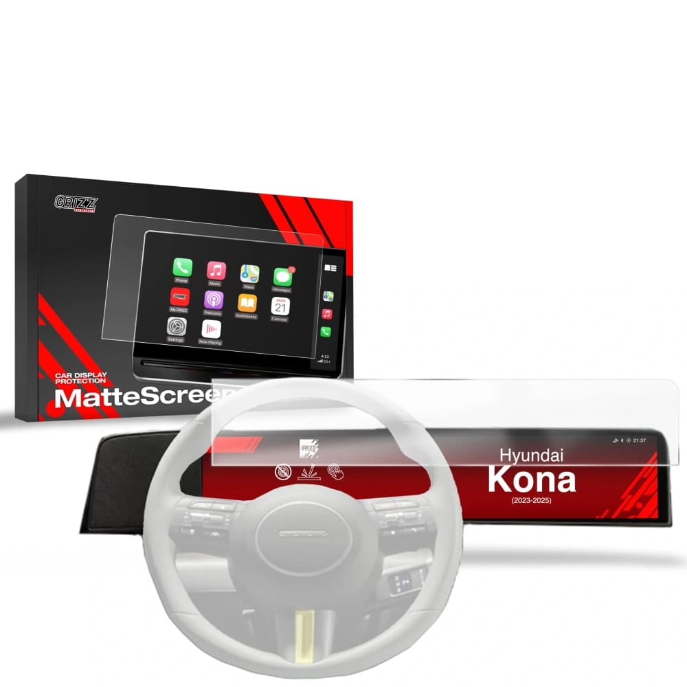 Matte GrizzGlass CarDisplay Protection Hyundai Kona 2023-2025 - 1
