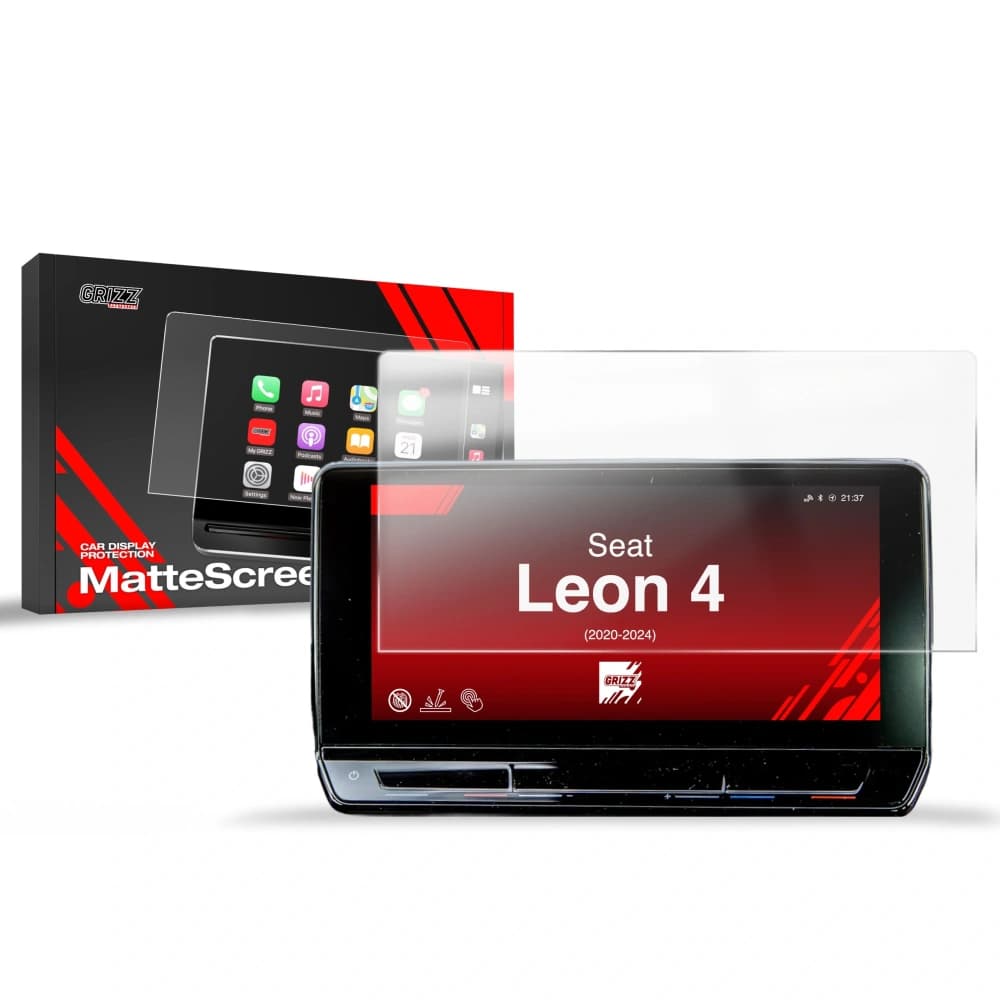 Matte GrizzGlass CarDisplay Protection Seat Leon 4 10" (2020-2024) - 1