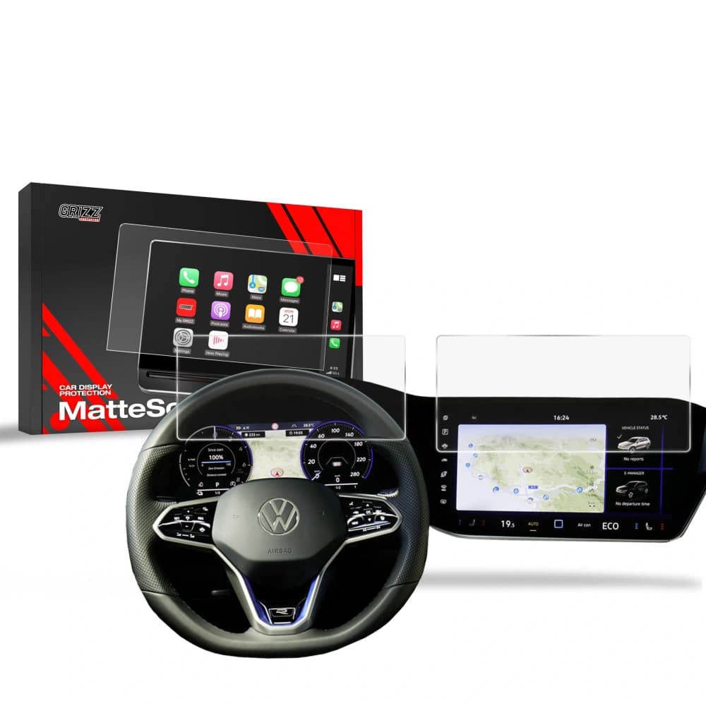 Matte GrizzGlass CarDisplay Protection Volkswagen Touareg Discover Premium 2018-2025 [2in1] - 1