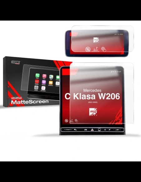 Matte GrizzGlass CarDisplay Protection Mercedes C Class W206 2021-2025 [2in1]