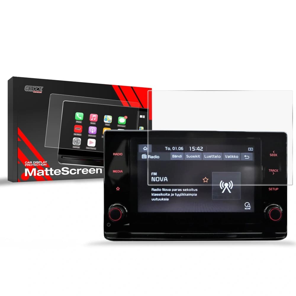 Matte GrizzGlass CarDisplay Protection Kia Ceed 8" 2018-2024 - 1