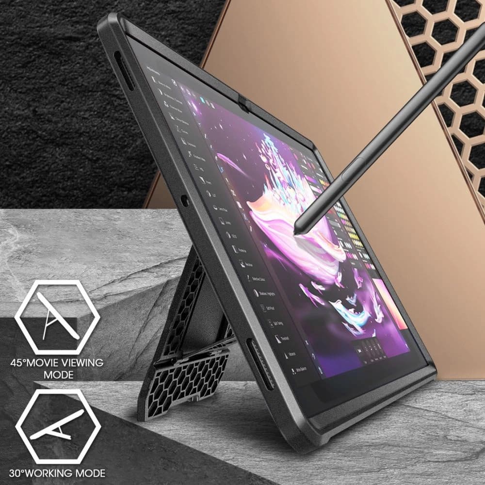 Etui Supcase Unicorn Beetle Pro Samsung Galaxy Tab S8 Ultra / S9 Ultra / S10 Ultra 14.6 Fekete - 3