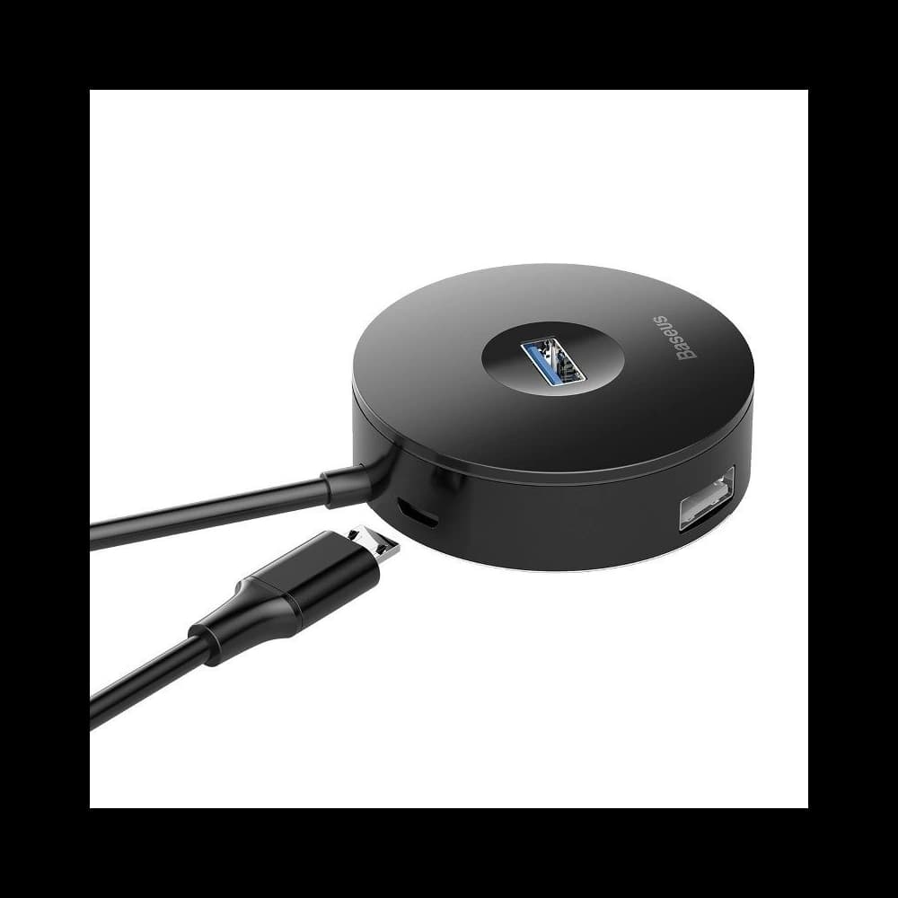 Hub 4w1 USB la USB 3.0 + 3x USB 2.0 Baseus 15cm (negru) - 3