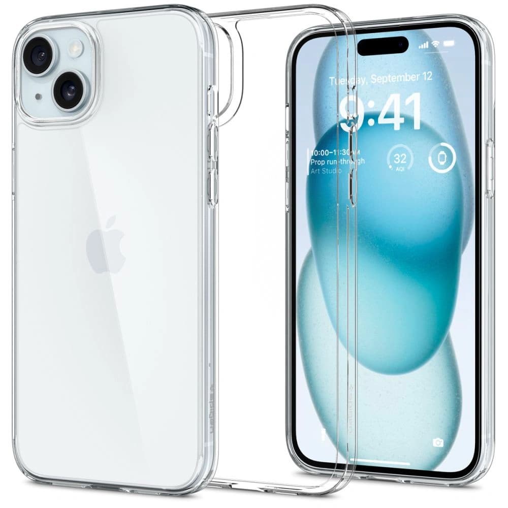 Spigen Apple Husă Airskin Hybrid iPhone 15 Crystal Clear - 1