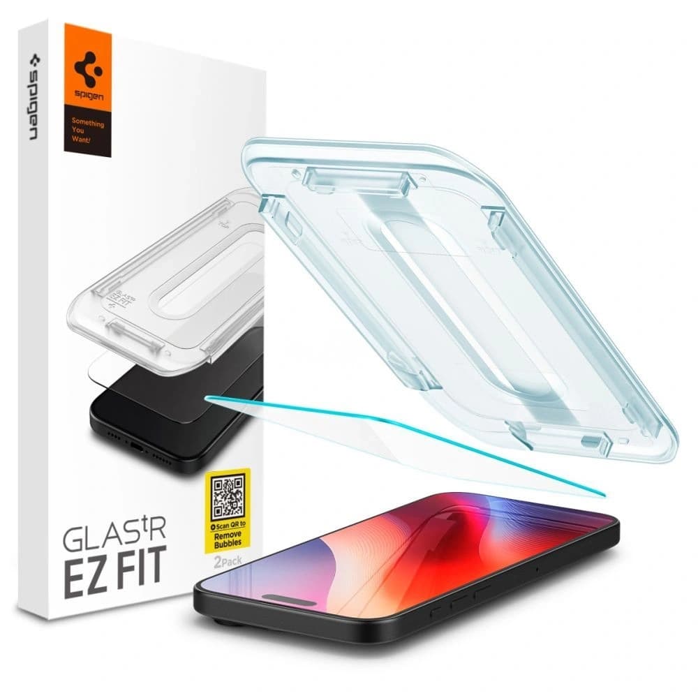 Spigen GLAS.tR ez Fit Apple iPhone 15 / 16 Clar - 1