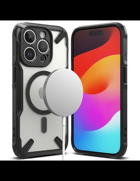Case Ringke Fusion-X Magnetic MagSafe Apple iPhone 15 Pro Max Matt Schwarz