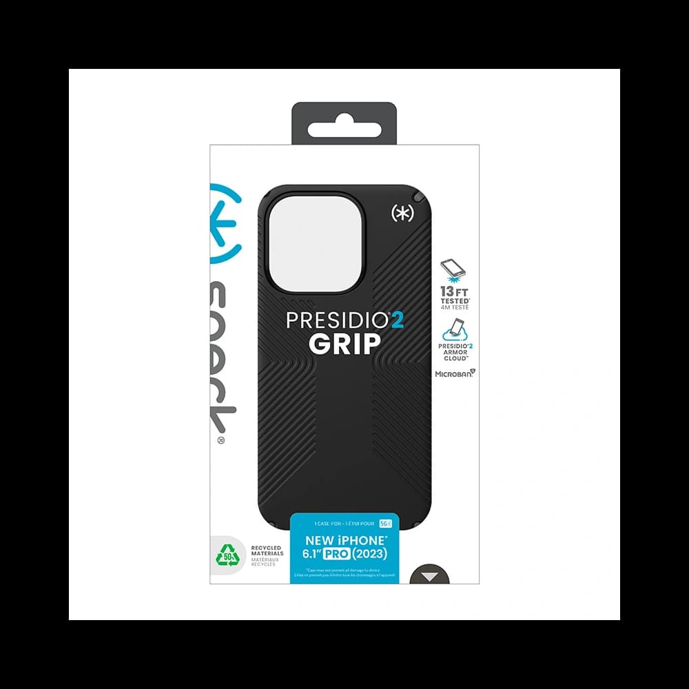 Speck Apple Husă Presidio2 Grip iPhone 15 Pro (negru/gri/alb) - 12