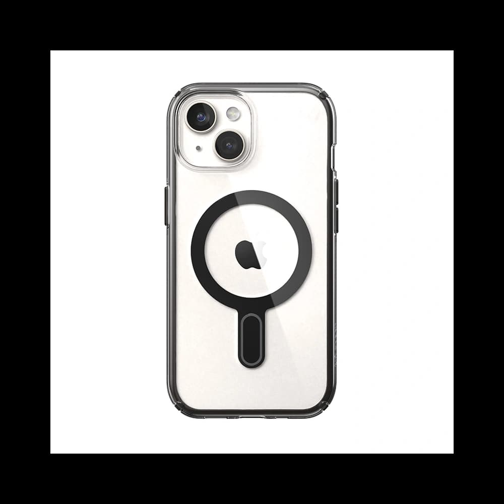 Speck Apple Carcasă Presidio Perfect-Clear ClickLock MagSafe iPhone 15 (transparent/negru glazurat/gri) - 6