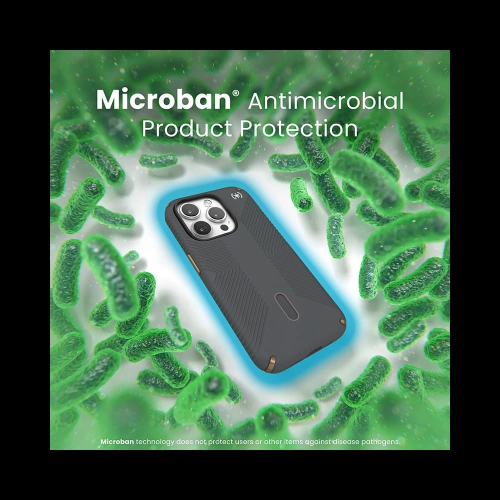 Speck Apple Carcasă Presidio2 Grip ClickLock & MagSafe iPhone 15 Pro (gri cărbune/Cool Bronze) - 5