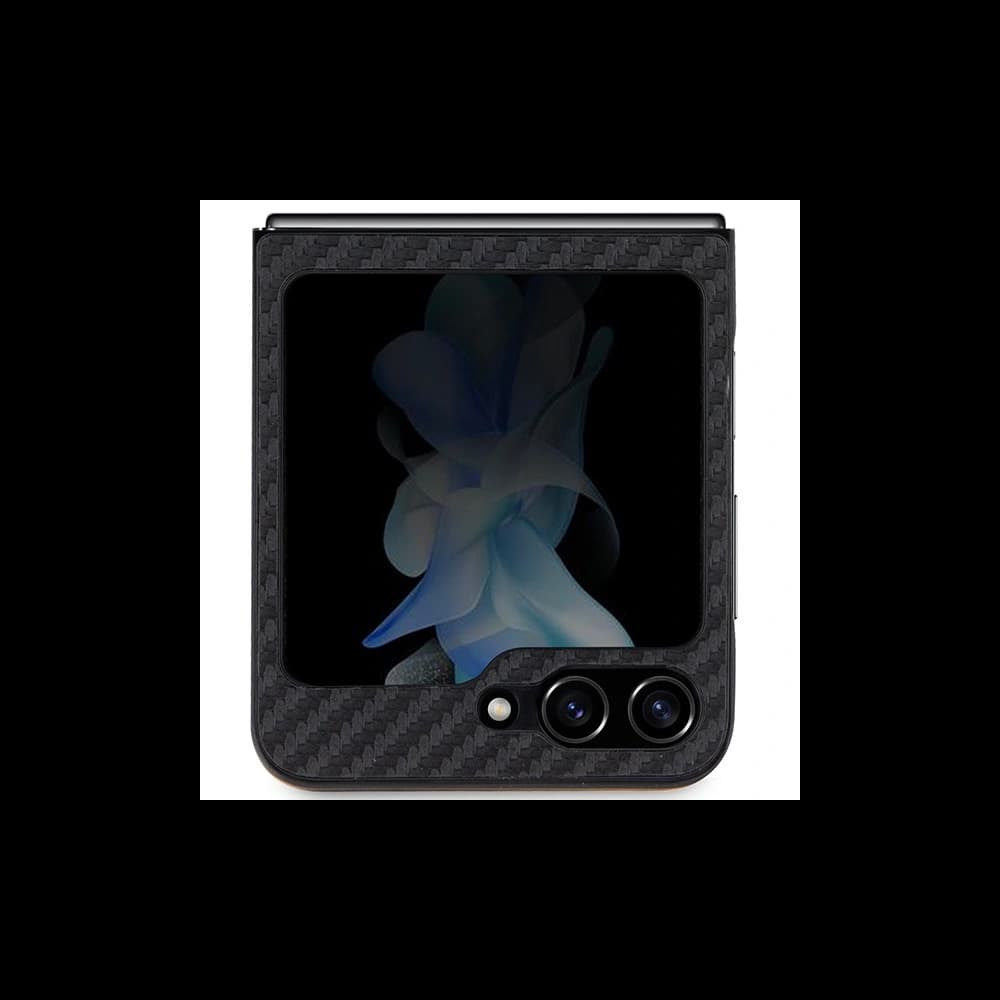 Case BMW BMHCZF522NBCK Samsung Galaxy Z Flip5 Leder Carbon schwarz/black - 3