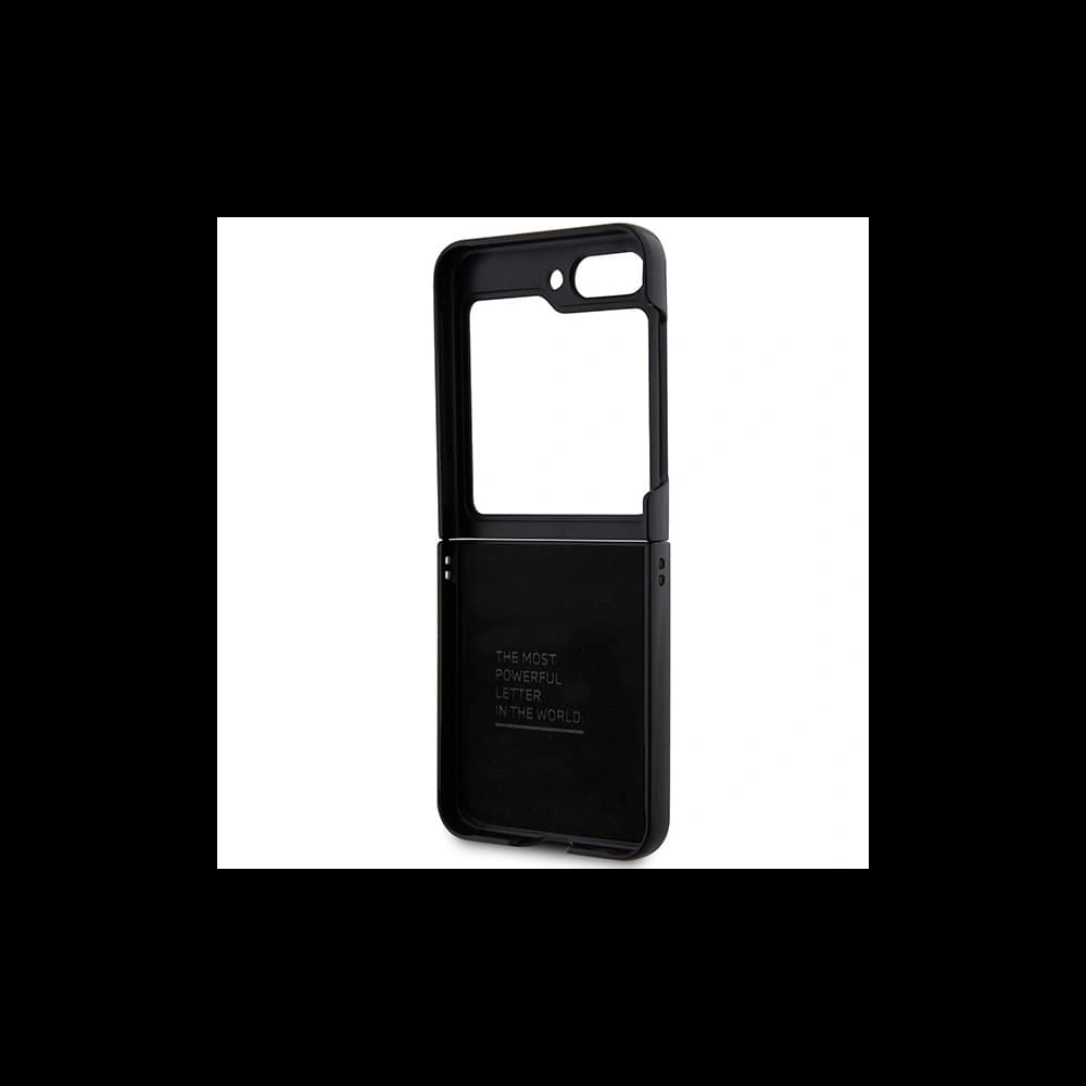 Case BMW BMHCZF522NBCK Samsung Galaxy Z Flip5 Leder Carbon schwarz/black - 7