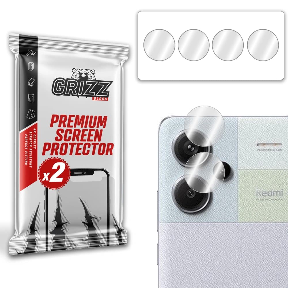GrizzGlass HybridGlass Geam de cameră pentru Xiaomi Redmi Note 13 Pro+ Plus 5G