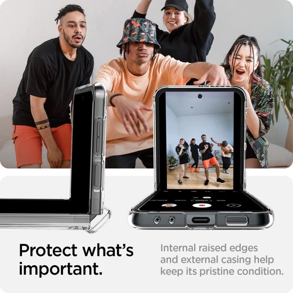 Etui Spigen Thin Fit Pro Samsung Galaxy Z Flip5 Crystal Clear - 15